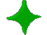 Green Spinning Star